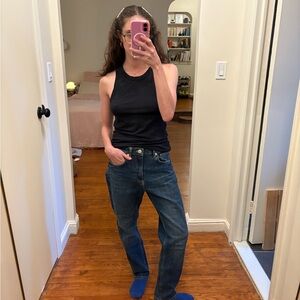 Zara 100% Cotton straight jeans